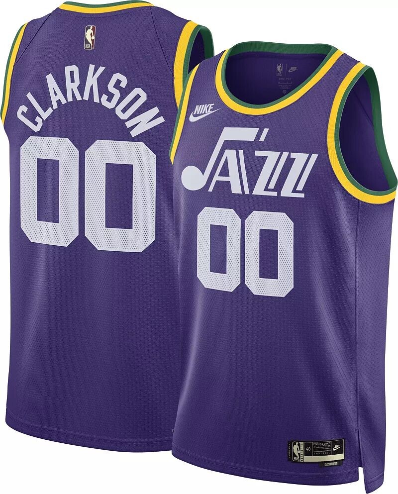 

Мужское классическое джерси из твердой древесины Nike Utah Jazz Jordan Clarkson #00