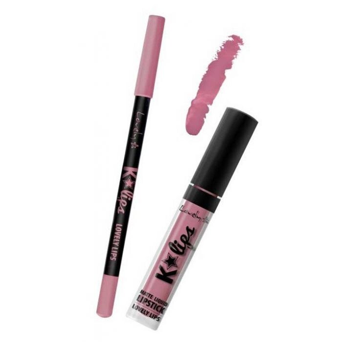 

Карандаш для губ K-Lips Matte Liquid Lipstick Lip Liner Lovely Makeup, 05 Lovely Lips