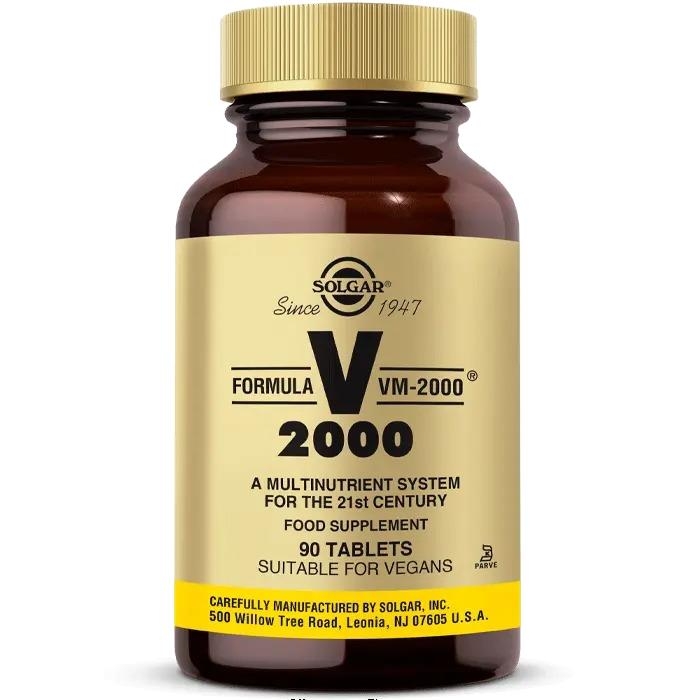 Solgar VM 2000 90 таблеток мультивитаминов solgar formula v vm 75 комплексные витамины с хелатными минералами 90 таблеток
