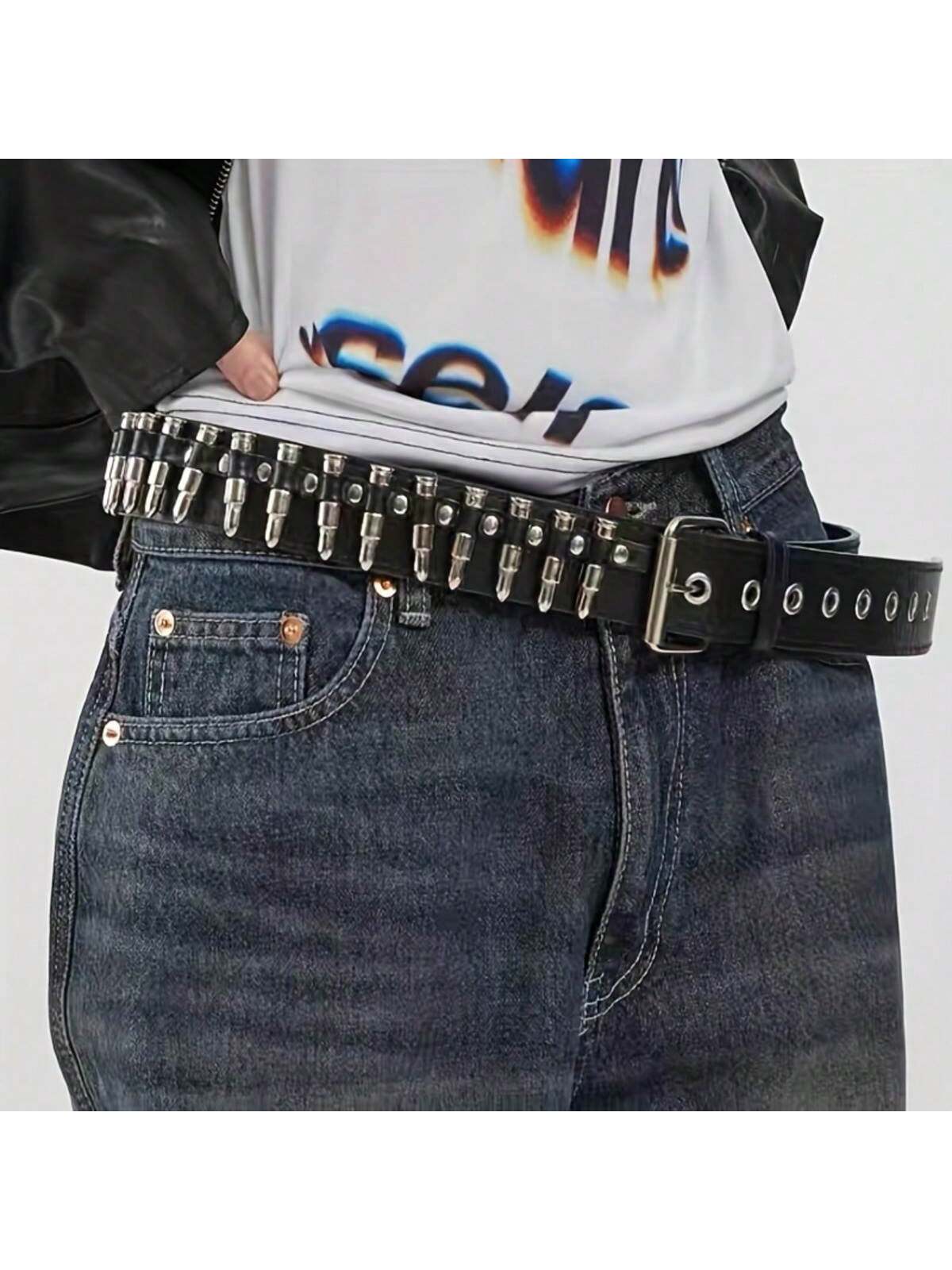 Ремни с заклепками, черный цепочка для джинсов bc1002 модная повседневная цепь в стиле хип хоп однослойная в стиле панк bc1002