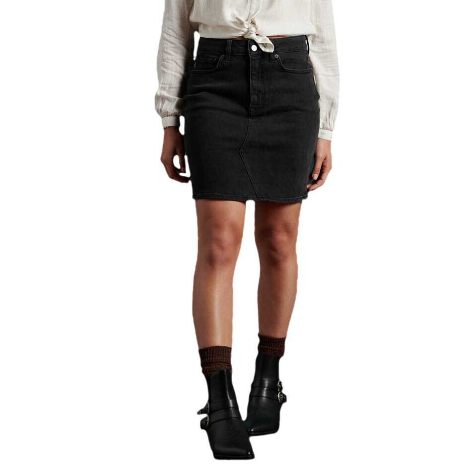 

Юбка Superdry High Rise, черный