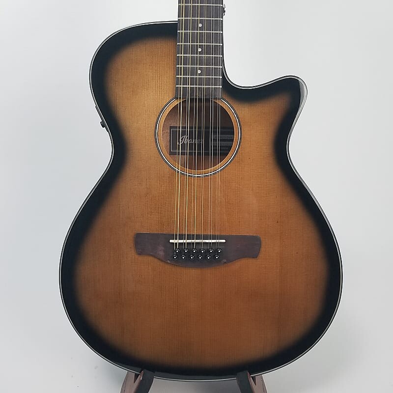 

Акустическая гитара Ibanez AEG5012DVH Acoustic Electric 12-String Guitar - Dark Violin