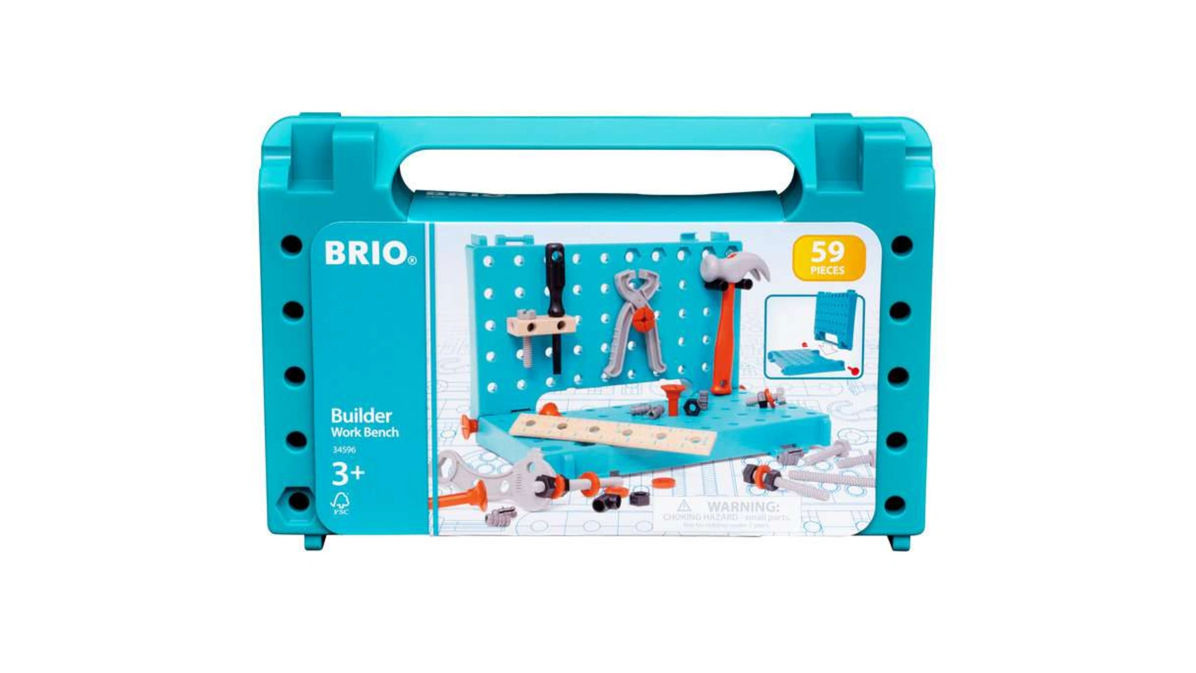 Brio Builder Корпус верстака идеальный набор начального уровня для маленьких мастеров