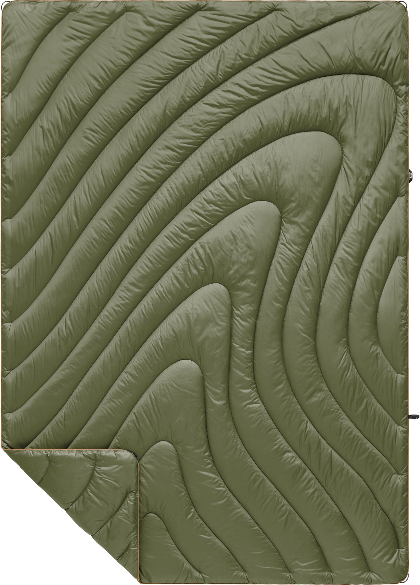 Оригинальное одеяло Puffy из переработанных материалов Rumpl, зеленый