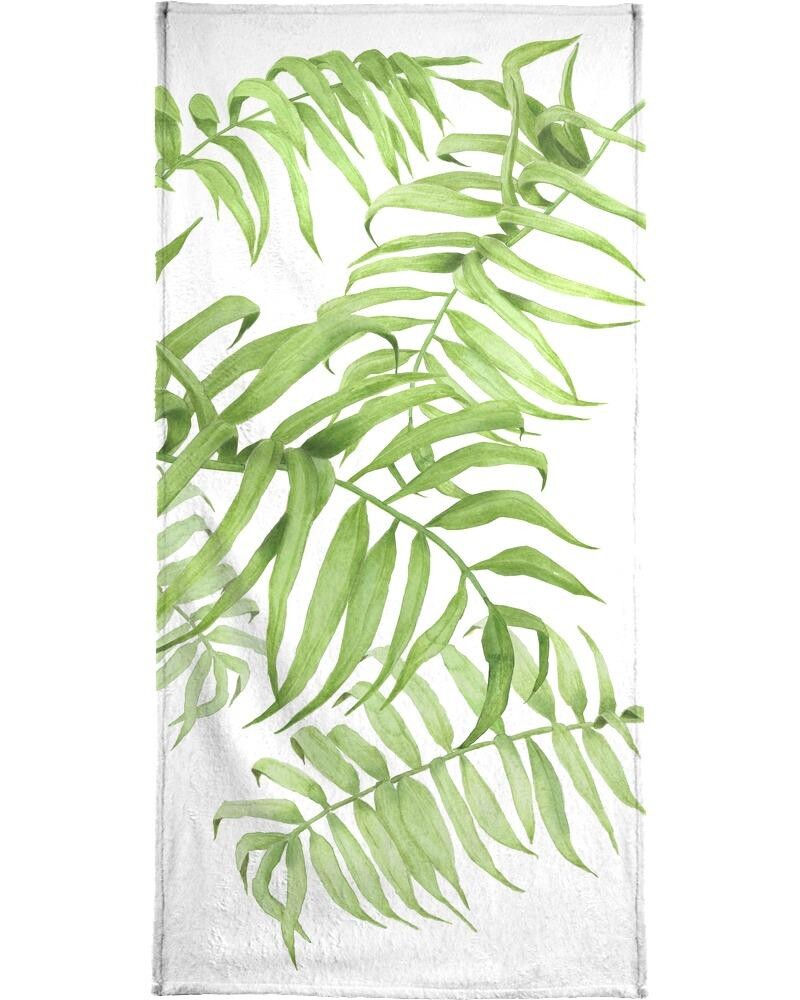 

Полотенце для ванной Juniqe Tropical No.1, цвет Grün & Weiß
