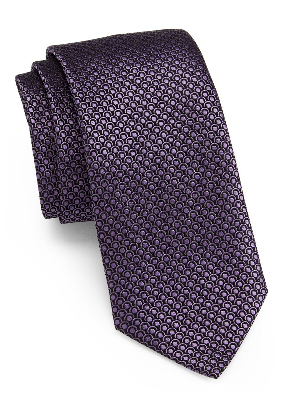 

Шелковый галстук 100 Fili Circle ZEGNA, фиолетовый