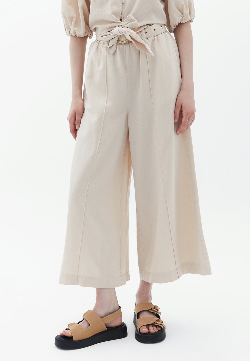 

Брюки OXXO High Rise Culotte, французский дуб, Серый