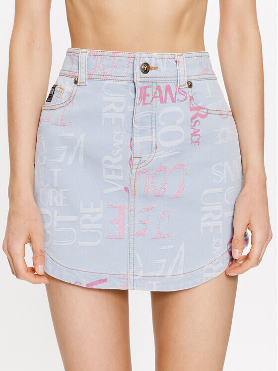 

Мини-юбка стандартного кроя Versace Jeans Couture, синий