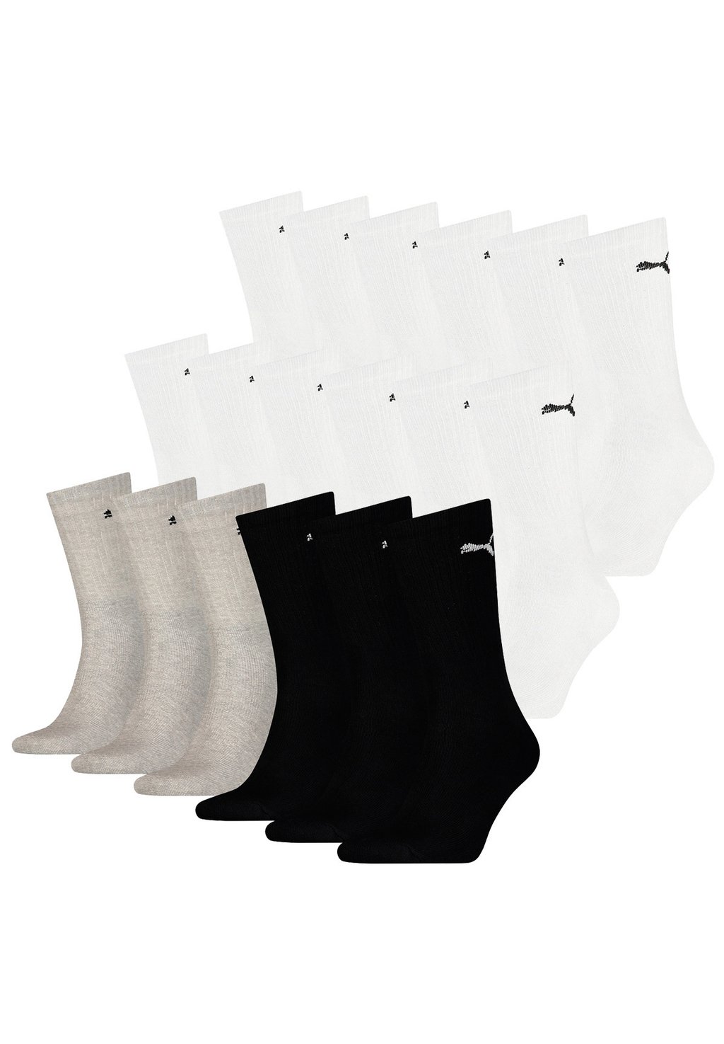 Спортивные носки 18 PACK Puma, цвет white/grey