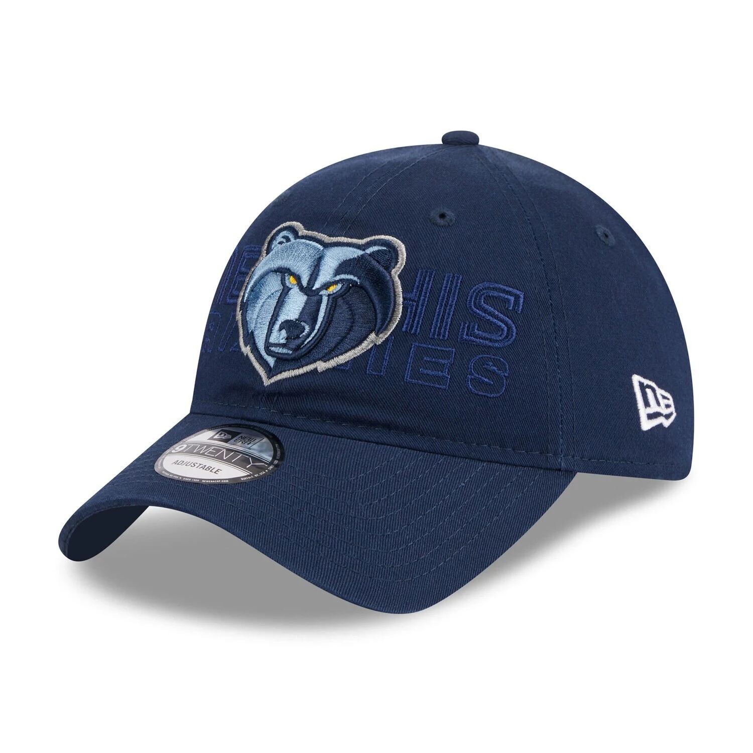 

Мужская регулируемая кепка New Era Navy Memphis Grizzlies 2023 NBA Draft 9TWENTY