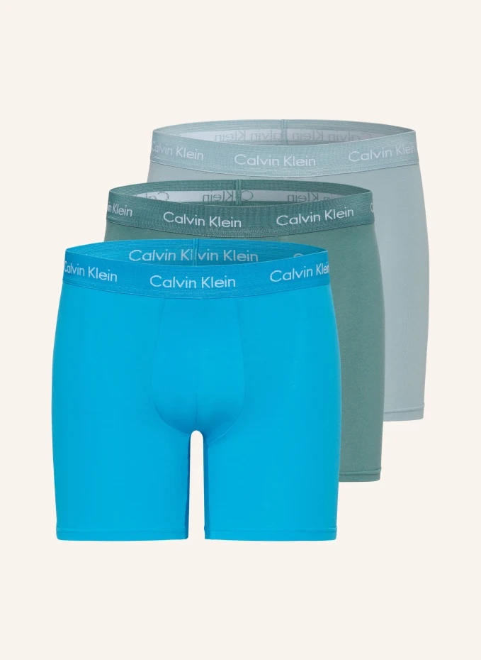 

Комплект из 3 боксёрских шорт cotton stretch Calvin Klein, зеленый