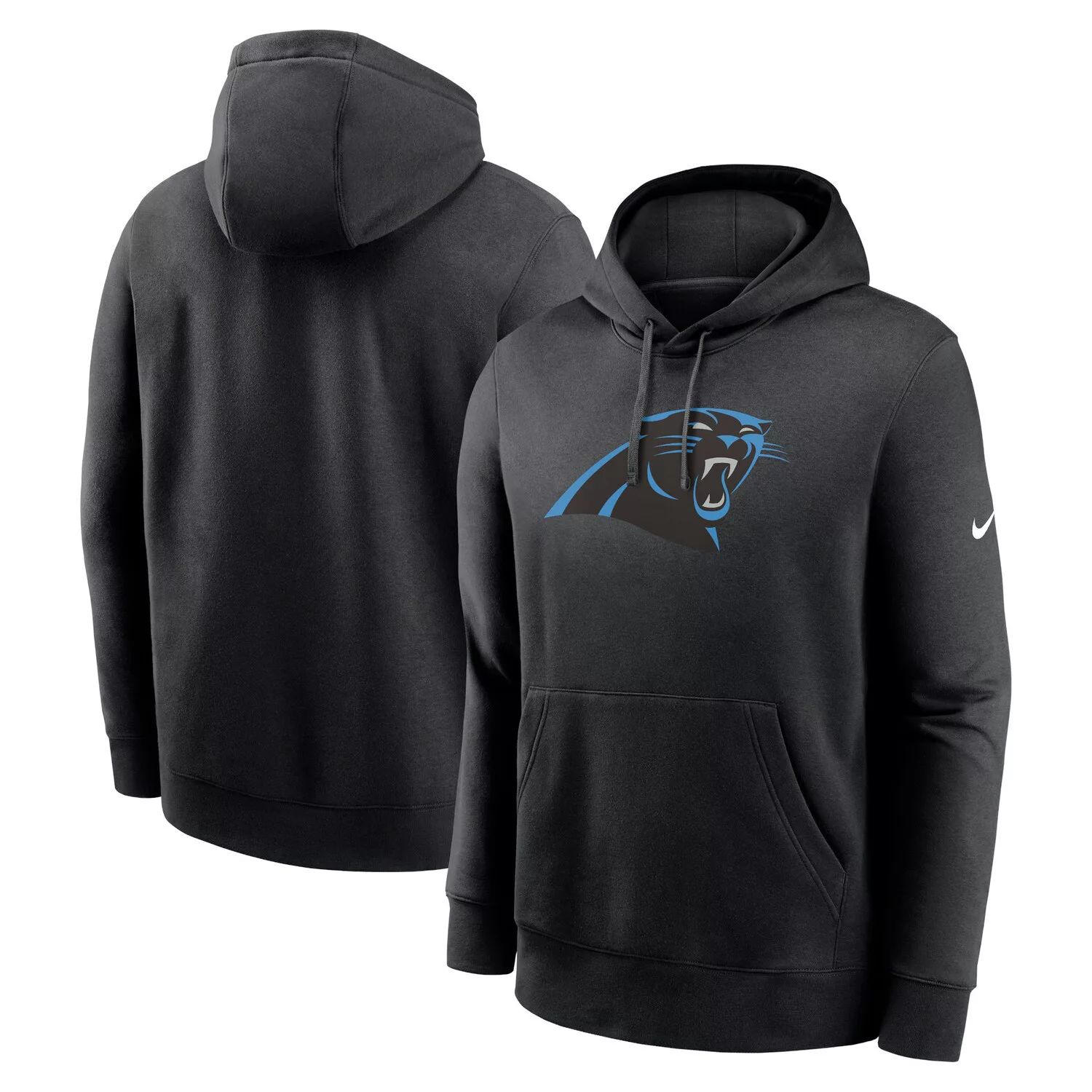 цена Мужской пуловер с капюшоном Black Carolina Panthers Rewind Club Nike