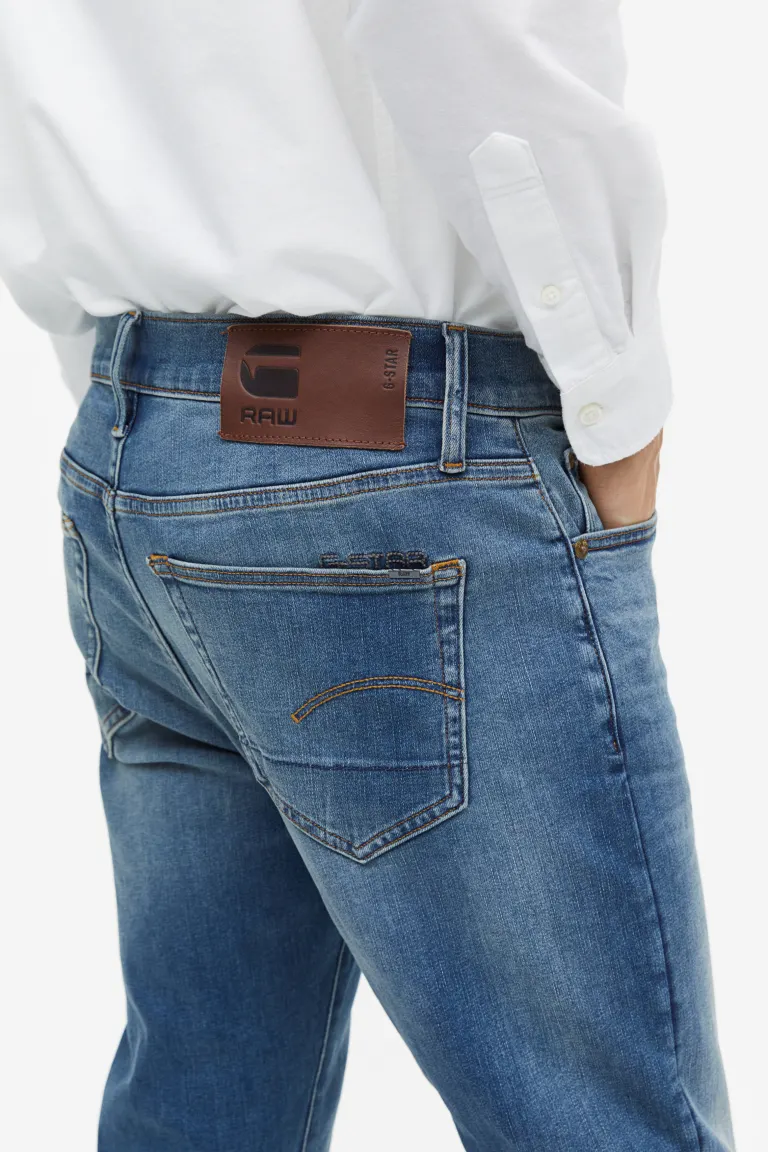 

3301 узкие джинсы H&M, синий