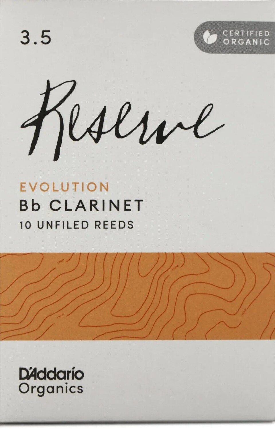 

Трости для кларнета D'Addario Organics Reserve Evolution Bb — 3,5 (10 шт. в упаковке)