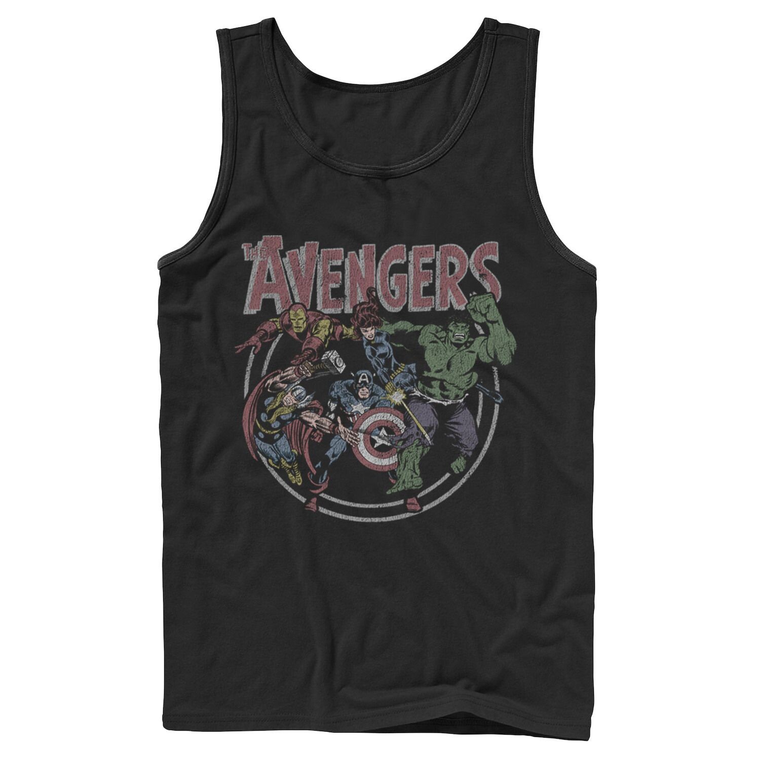 

Мужская винтажная портретная майка Marvel Avengers Licensed Character