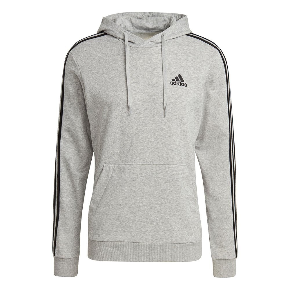 

Худи adidas Essentials 3 Stripes, серый
