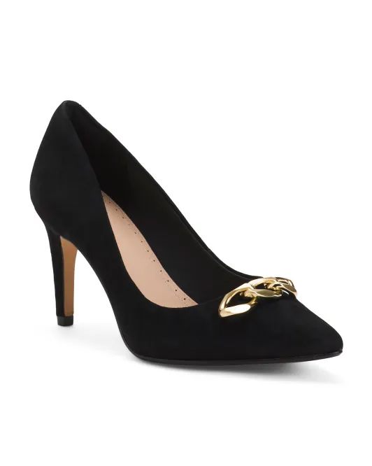 

Замшевые туфли Laina 85 с отделкой Clarks, черный