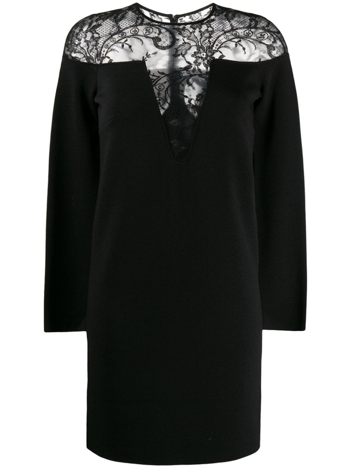 

Givenchy платье с кружевным верхом, черный