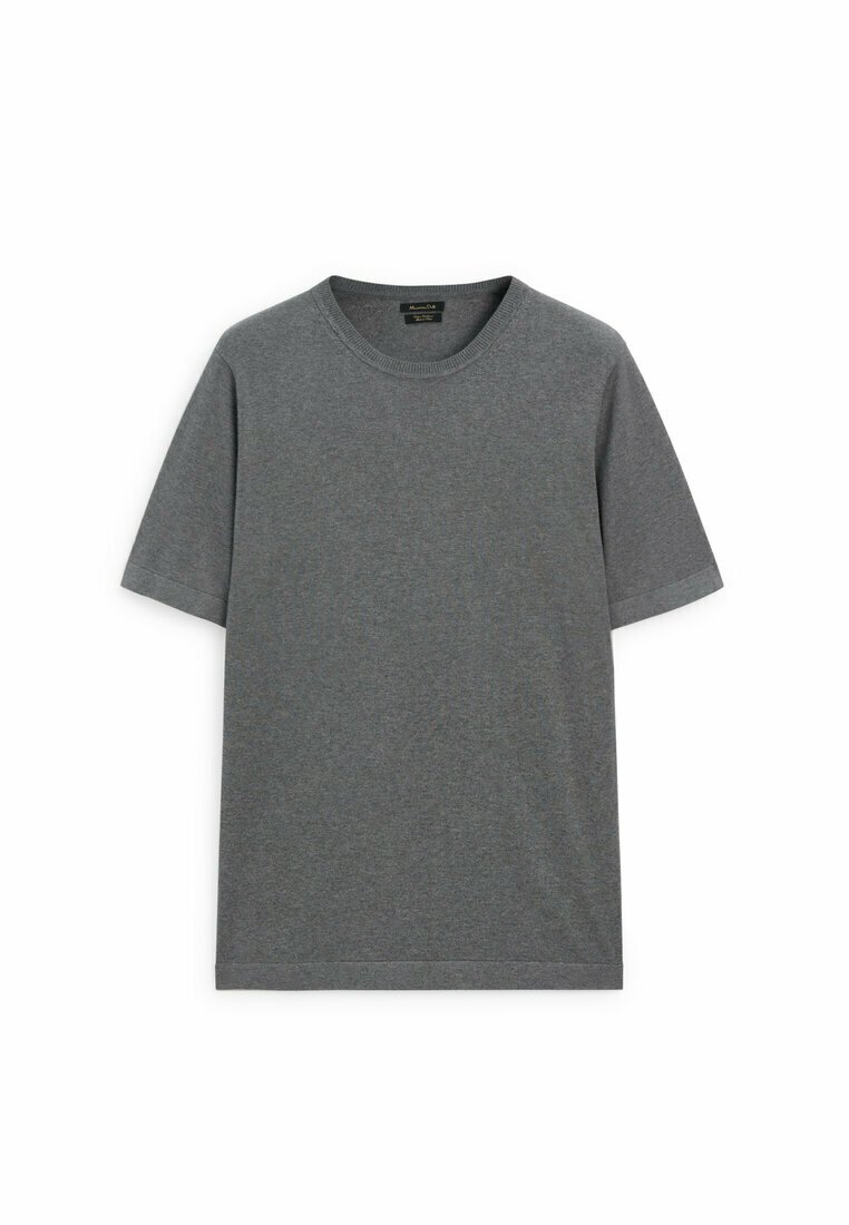 Базовая футболка Short Sleeve Massimo Dutti, цвет grey