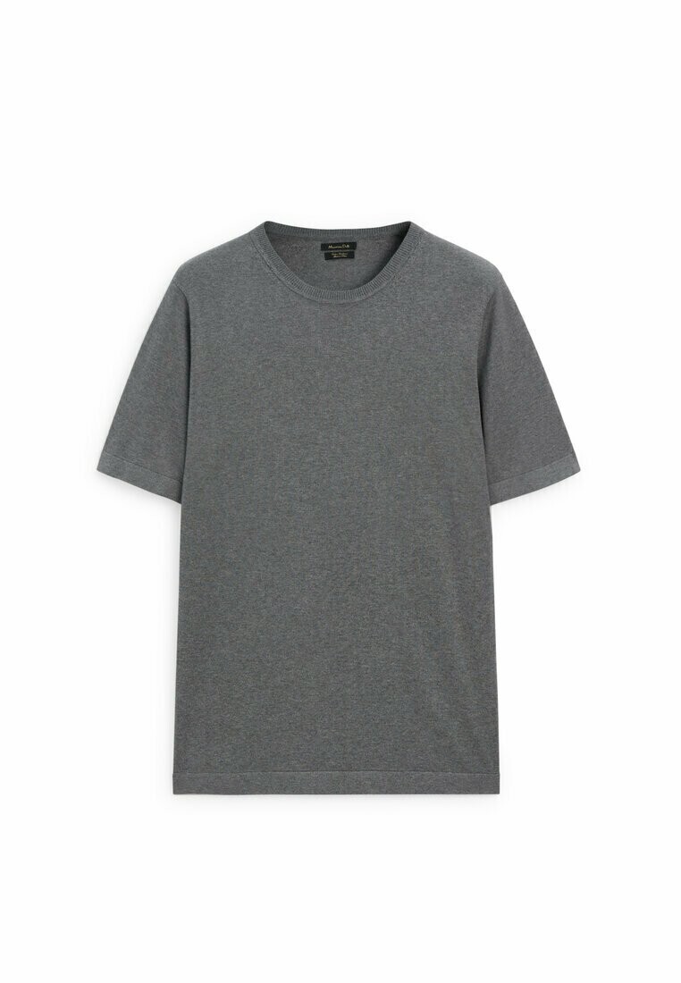 

Базовая футболка Short Sleeve Massimo Dutti, цвет grey