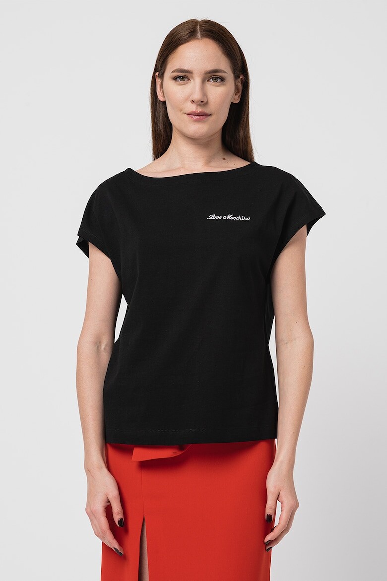 

Футболка с вырезом на спине Love Moschino, красный