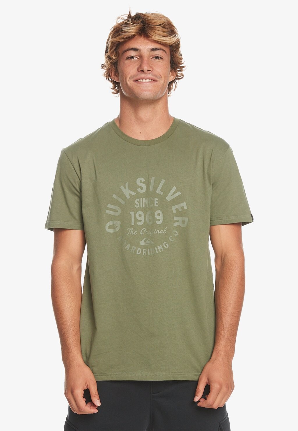 

Футболка с принтом Quiksilver, зеленый