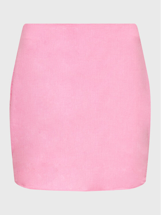 Мини-юбка стандартного кроя Gina Tricot, розовый