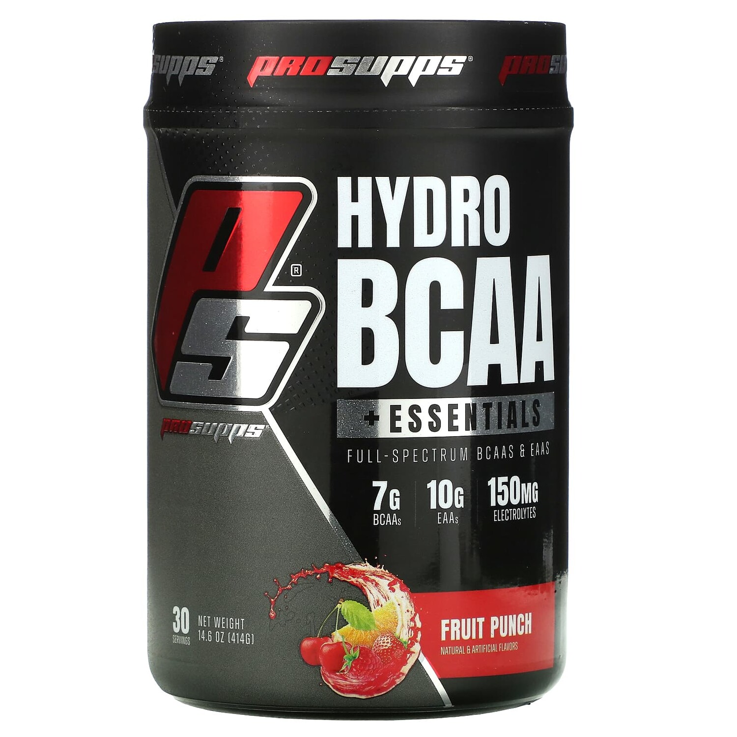 

Hydro BCAA +Essentials, добавка с электролитами и аминокислотами, фруктовый пунш, 414 г (14,6 фунтов), ProSupps