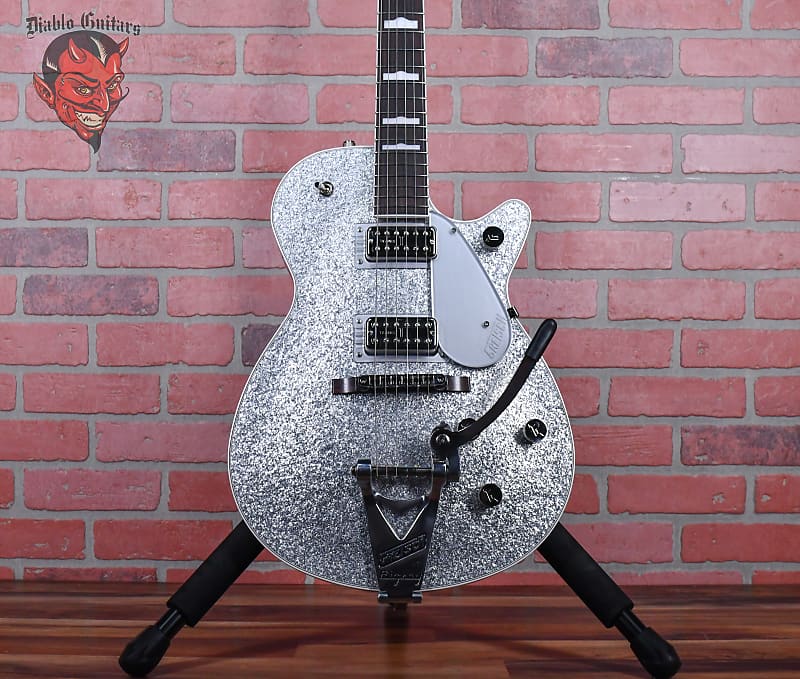 Электрогитара Gretsch G6129T-89 Vintage Select '89 Sparkle Jet with Bigsby Silver Sparkle 2023 w/OHSC