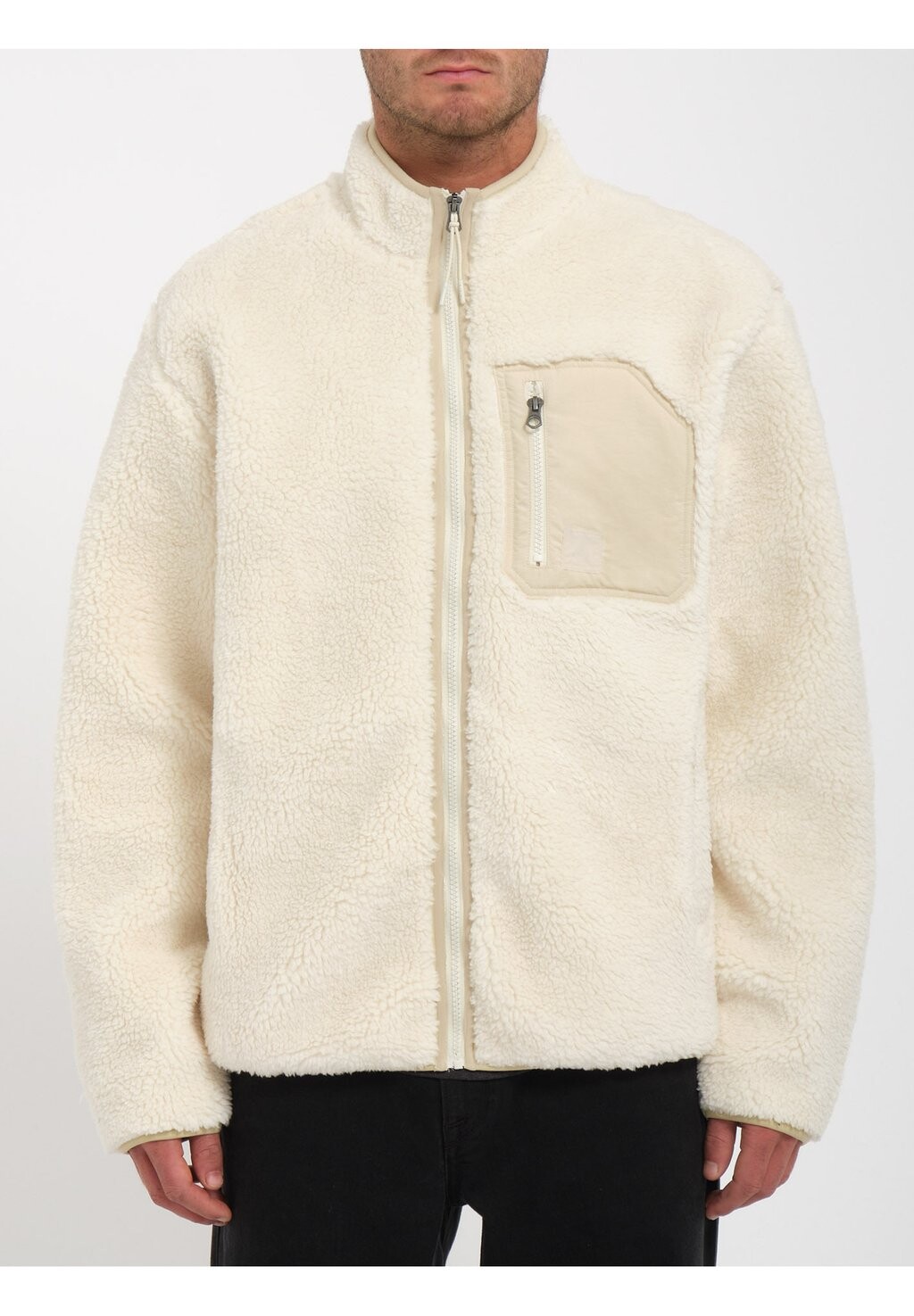

Флисовая куртка Volcom MUZZER FUZZAR ZIP, цвет dirty white