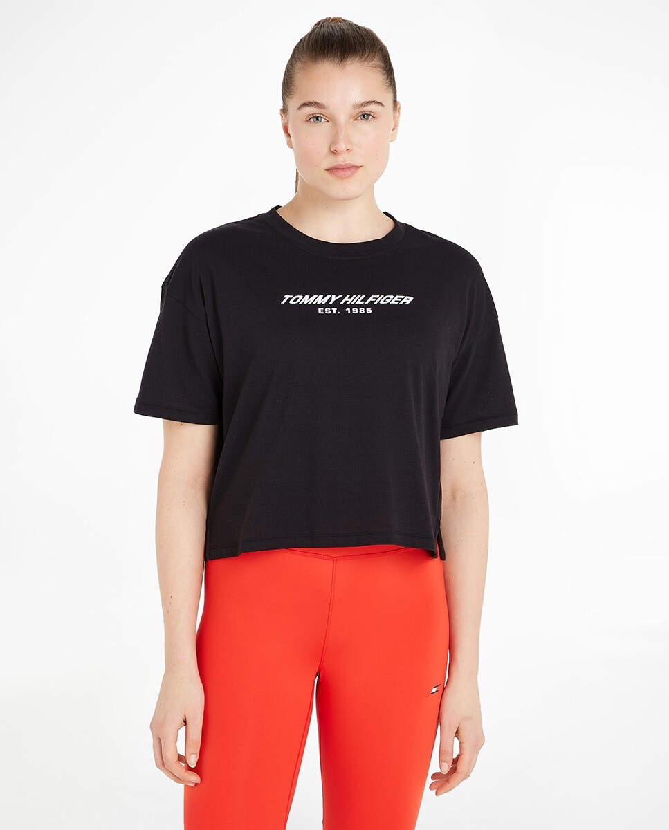 

Спортивная футболка Essential с логотипом Tommy Hilfiger, черный