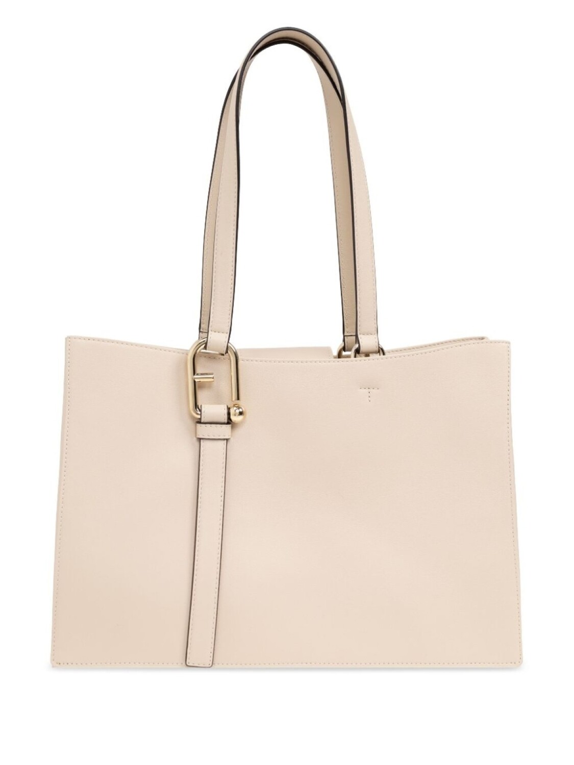 

Furla кожаная сумка-тоут с логотипом, нейтральный цвет