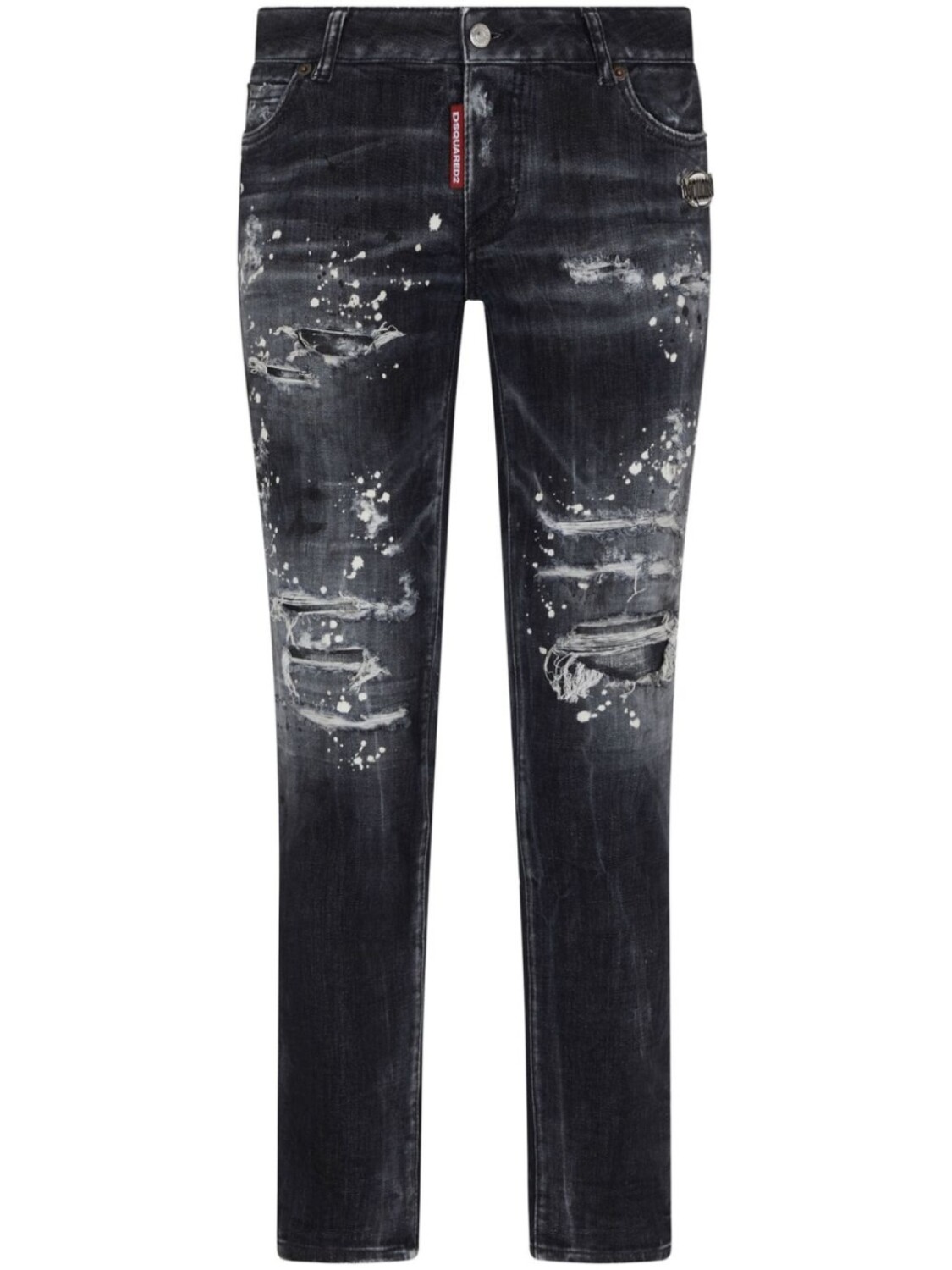 

DSQUARED2 джинсы с эффектом разбрызганной краски, черный