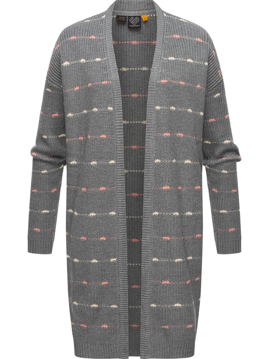 

Кардиган ragwear Strickjacke Nadina Stripes, серый