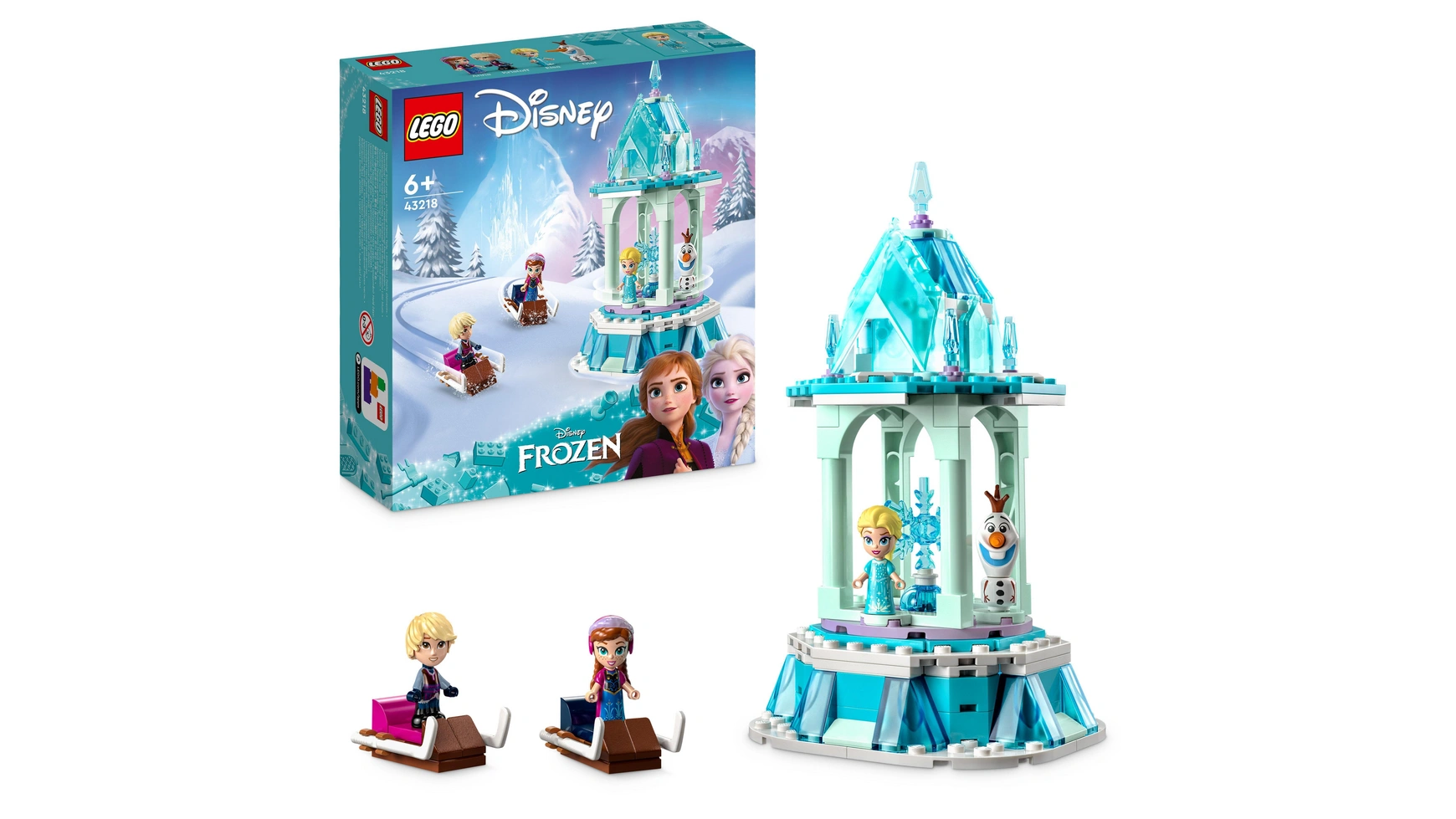 Lego Disney Princess Волшебная карусель Анны и Эльзы 1 шт лот украшения для торта принцессы эльзы анны
