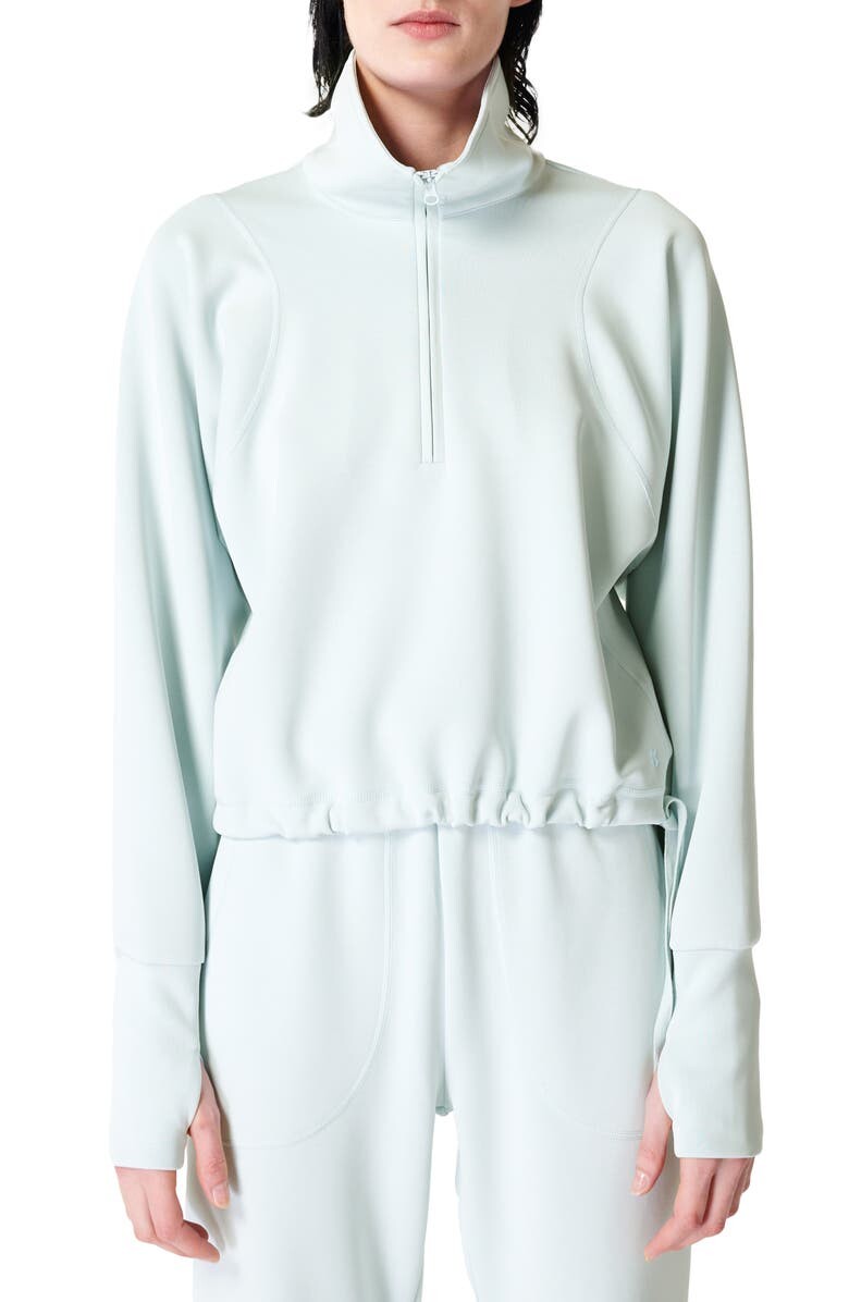 

Укороченная толстовка Sandwash с молнией до половины SWEATY BETTY