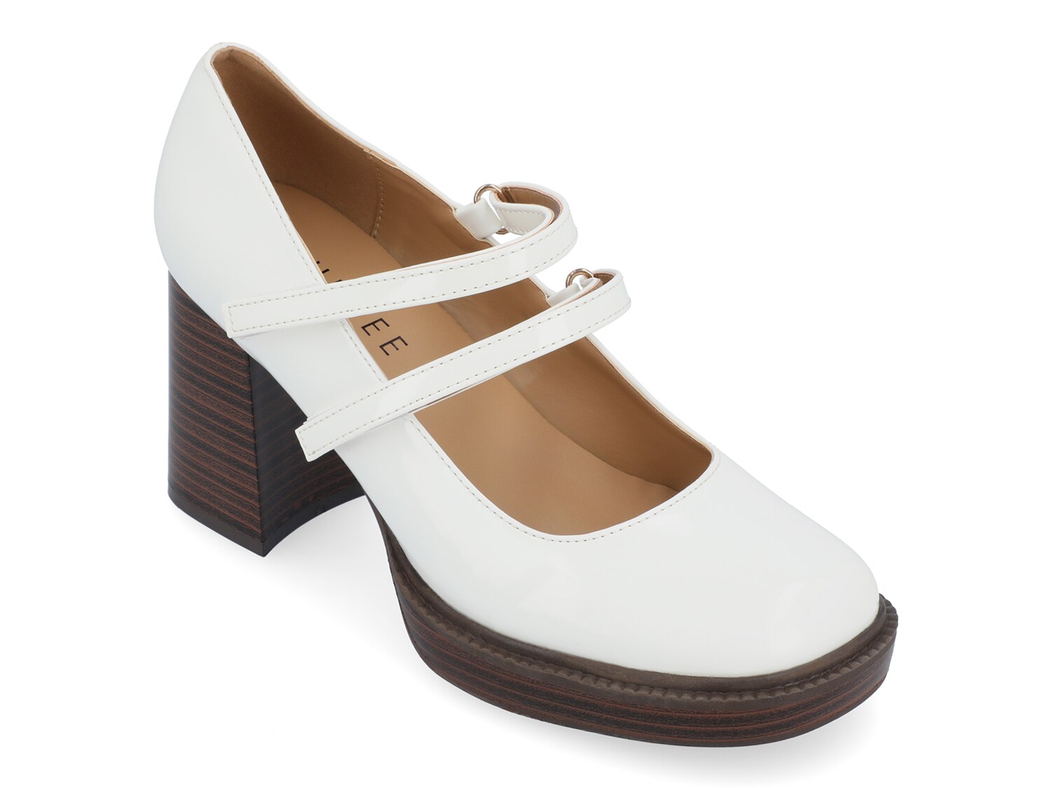 Туфли на платформе Journee Collection Shasta, молочный туфли лодочки женские на платформе классические свадебные туфли мэри джейн средний каблук черные белые 2021