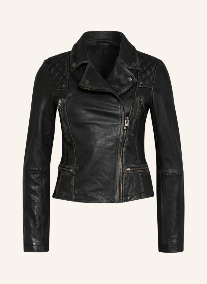 

Кожаная куртка cargo biker Allsaints, черный