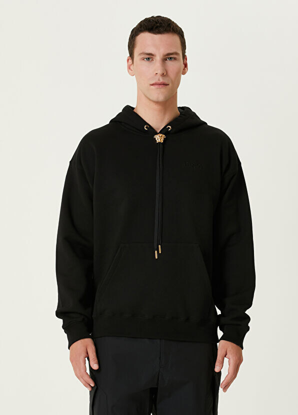 

Толстовка с капюшоном Versace, черный