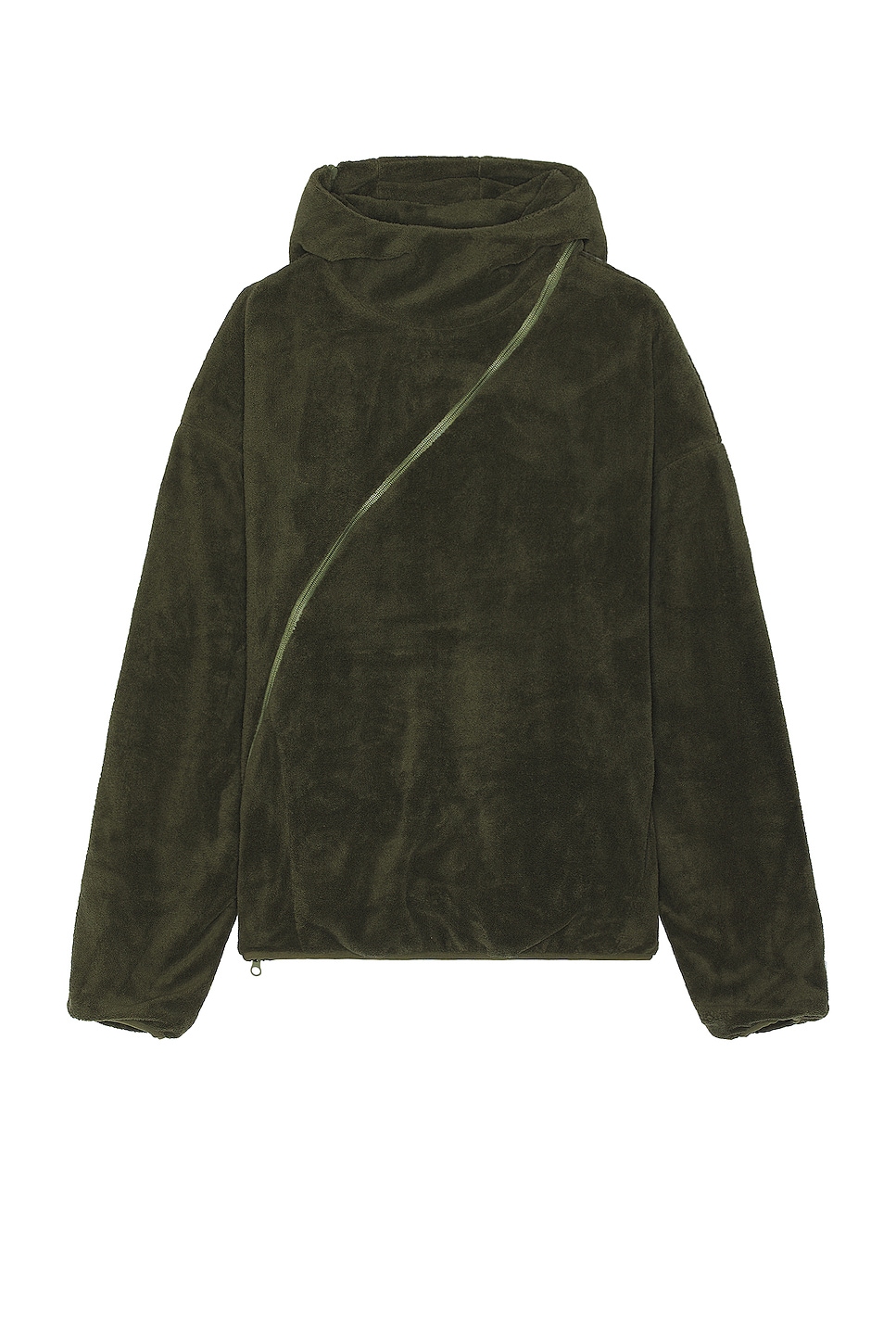 Худи Post Archive Faction (Paf) 5.1 Center, цвет OLIVE GREEN paf archive faction jacket loose stitching zipper lamb wool men 1 1 high quality far archive casual jackets