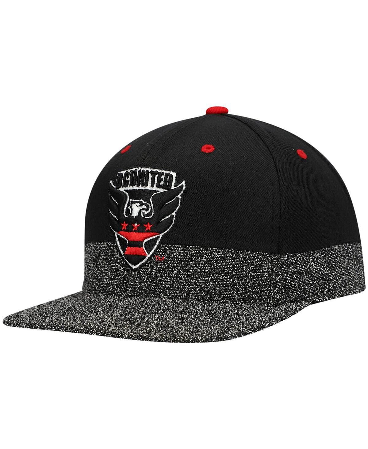 

Мужская серая бейсболка DC United Static Cut and Sew Snapback Mitchell & Ness
