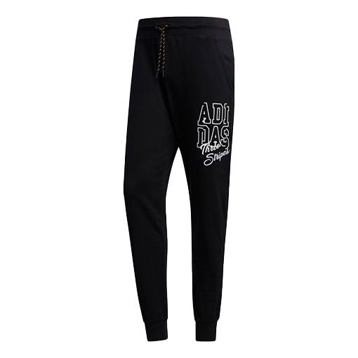 Спортивные штаны adidas neo Lacing Printing Sports Pants Black, черный