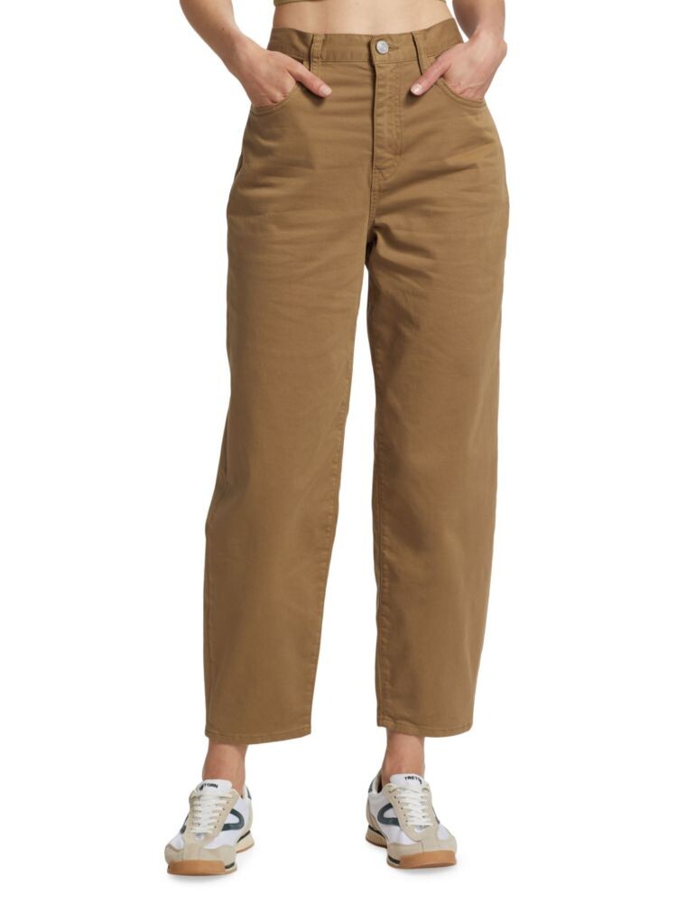 

Джинсы-бочонки с ультравысокой посадкой Frame, цвет Washed Tan