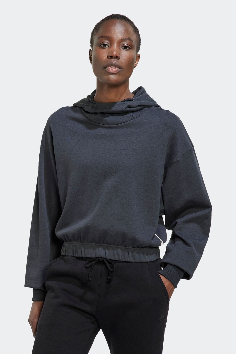 

Укороченное худи Studio Lounge adidas, серый