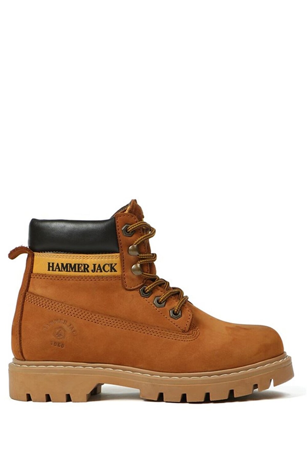 

Женские ботинки из нубука из натуральной кожи цвета корицы Hammer Jack
