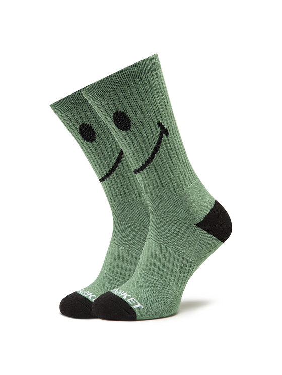 Высокие носки унисекс Market, зеленый высокие носки унисекс heel tread зеленый