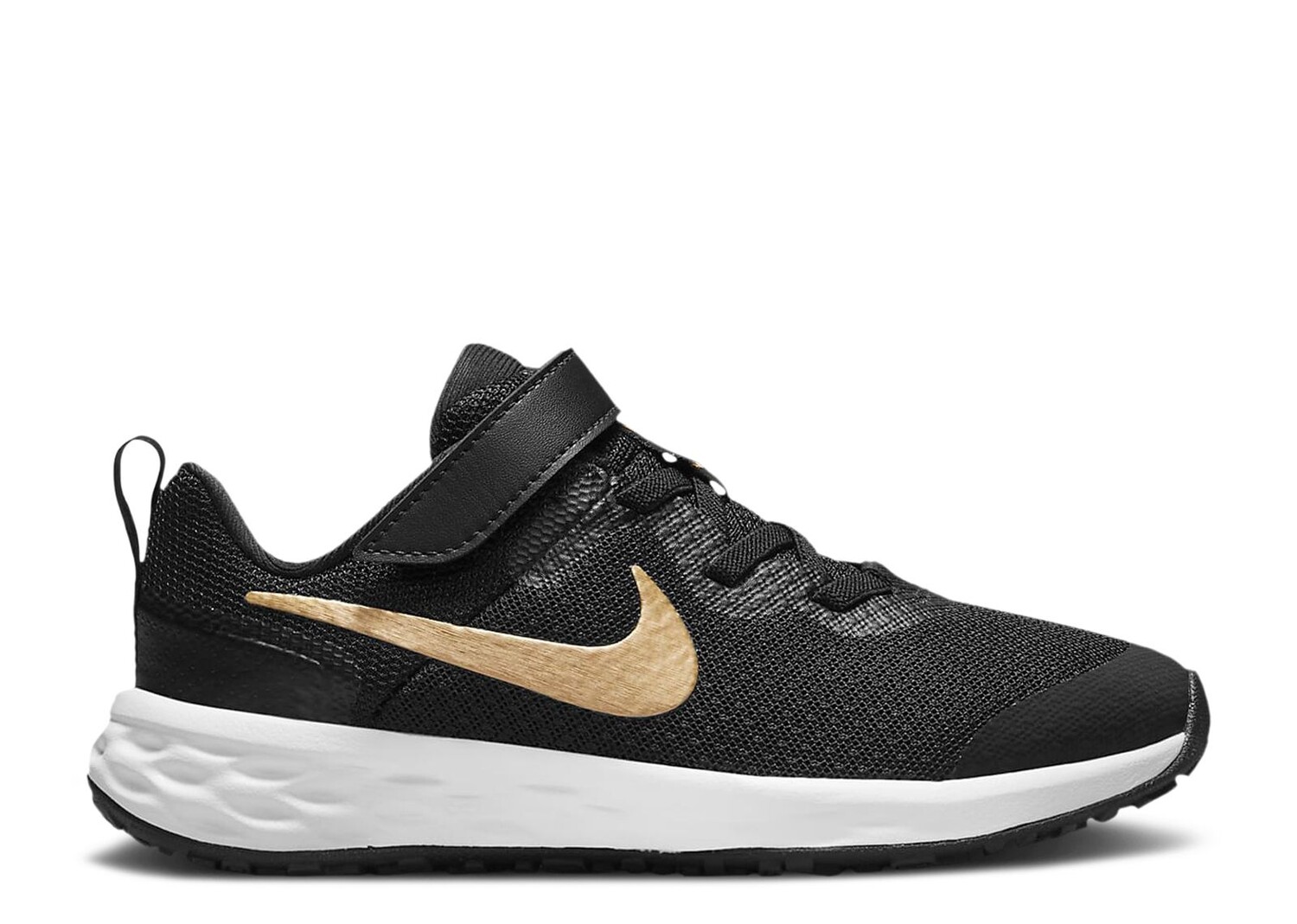 

Кроссовки Nike Revolution 6 Ps 'Black Metallic Gold', черный