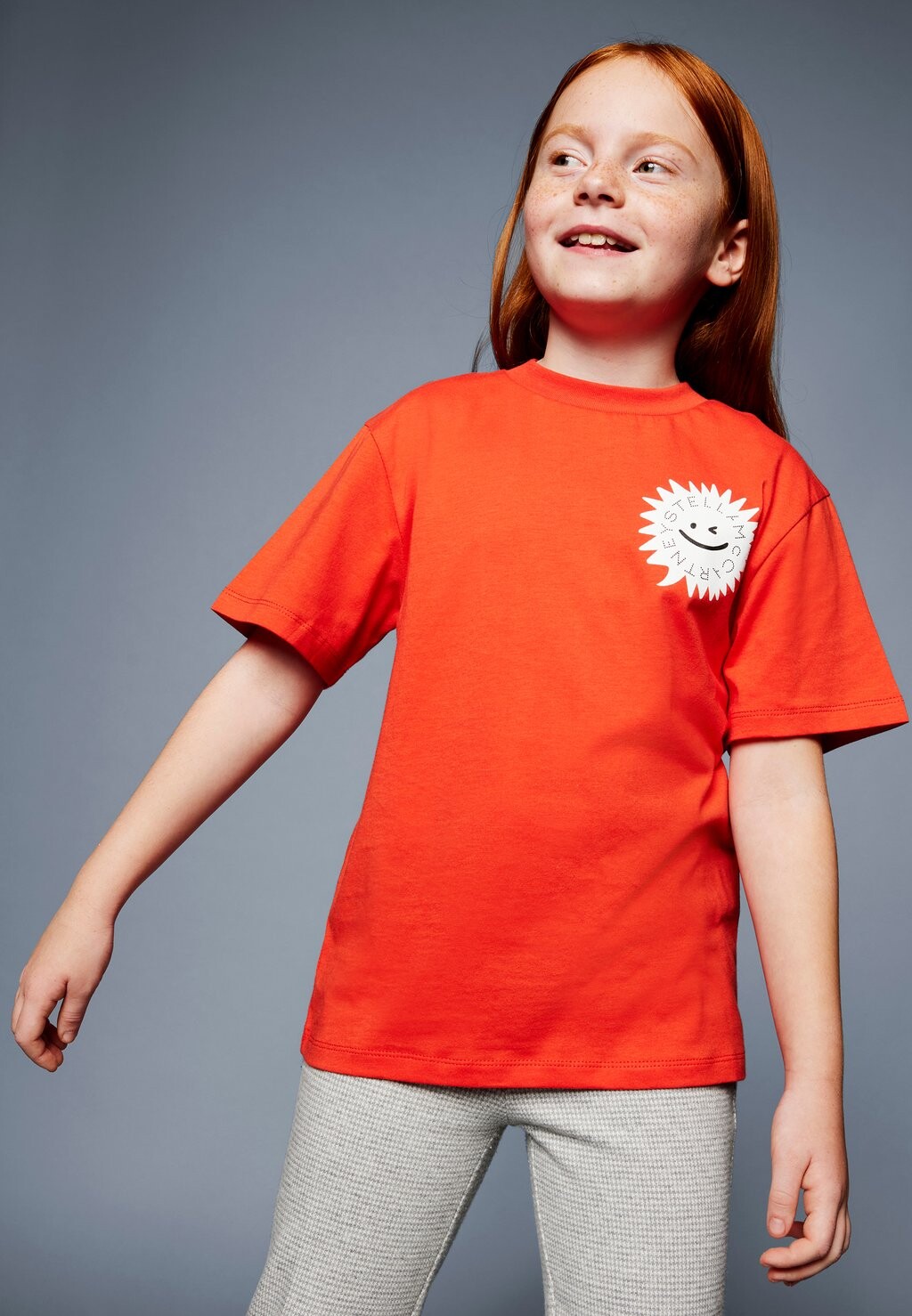 

Футболка с принтом Unisex Stella McCartney Kids, красный