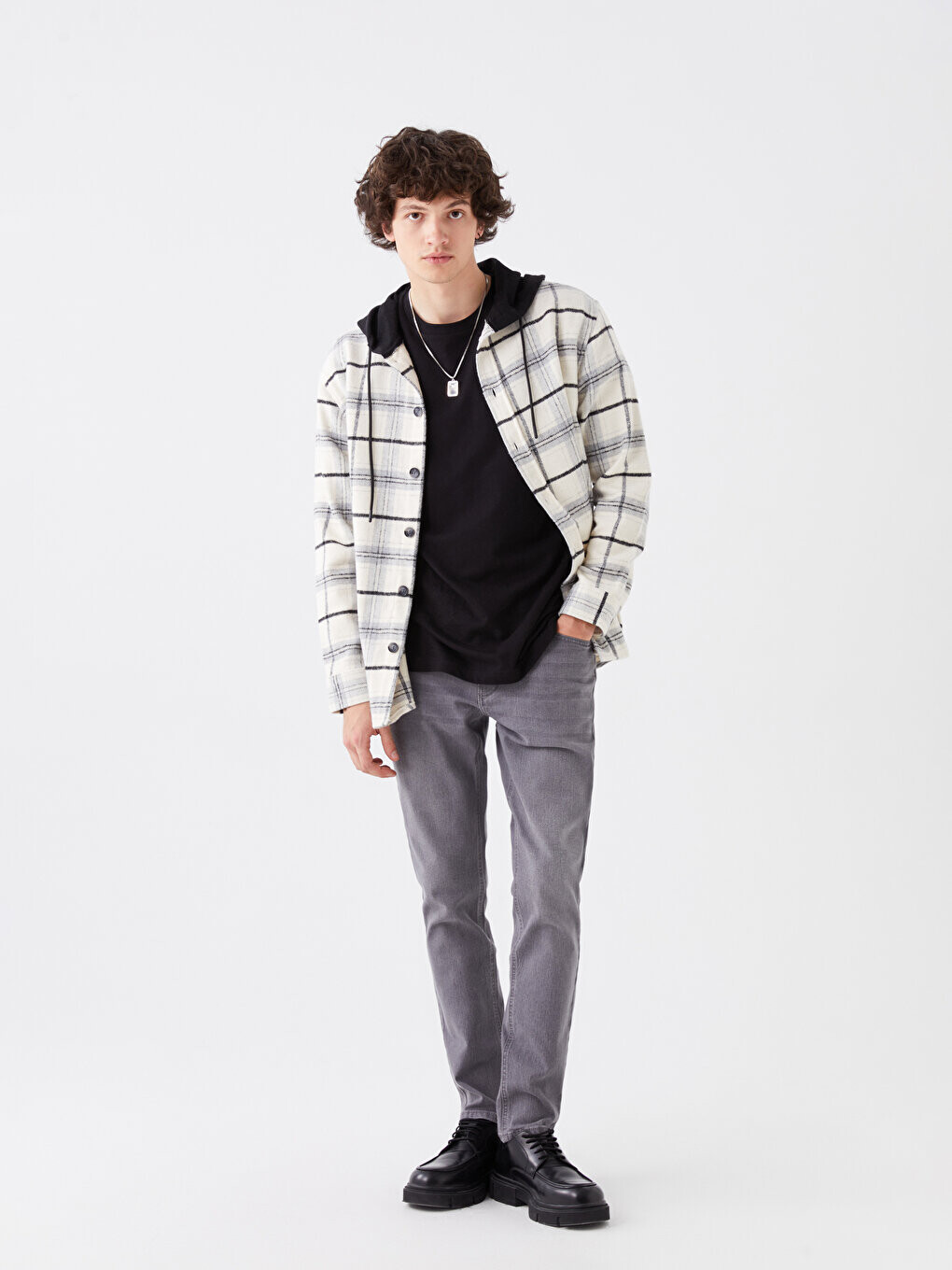 

Мужские джинсовые брюки 750 Slim Fit LCW Jeans, серое родео, Серый