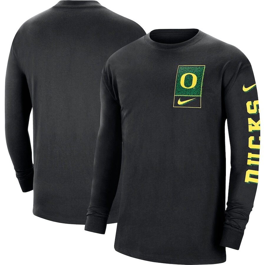 

Футболка с длинным рукавом Nike Oregon Ducks, черный
